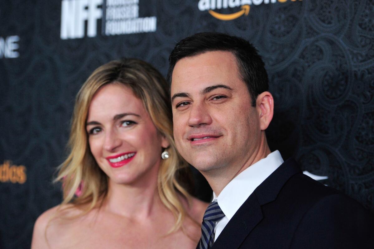 Jimmy Kimmel and his wife, Molly McNearney, welcome their first child, a baby girl named Jane. It's the third child for Kimmel.