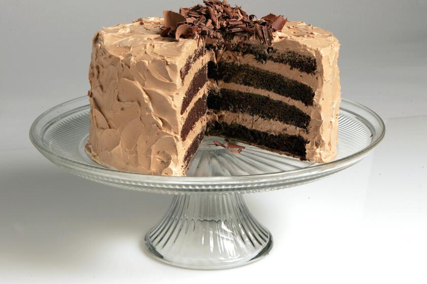 Chocolate layer cake from "Maida Heatter's Book of Great Chocolate Desserts"