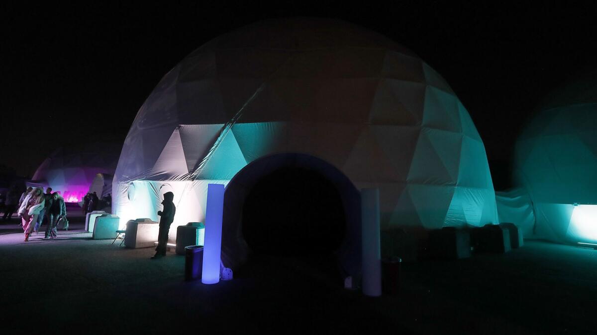 Wisdome customers pay $25-and-up to enter an "art park" with projected images, immersive film and other work. The opening features Android Jones, a "digital painter" and Burning Man regular.