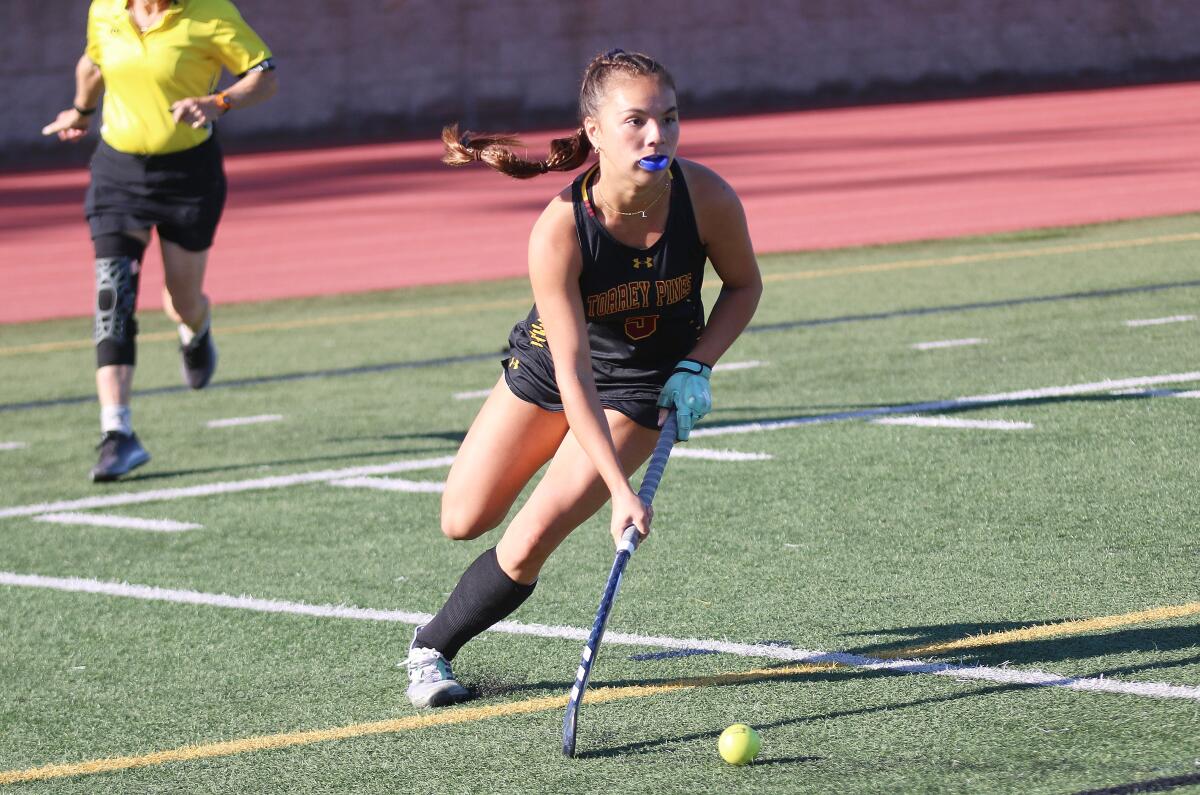 Falcon senior forward Lucie Schroeder.