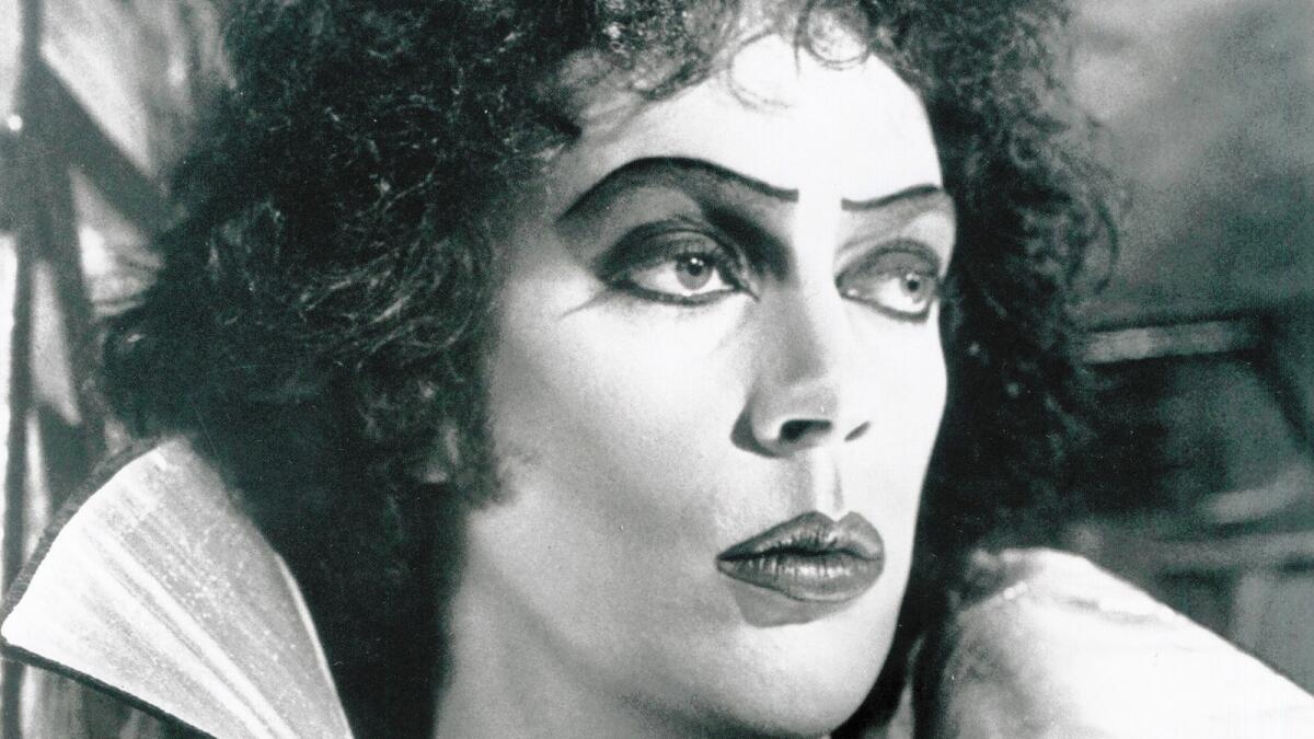 "The Rocky Horror Picture Show" will screen at Hollywood Forever Cemetery. It stars Tim Curry as Frank N Furter.