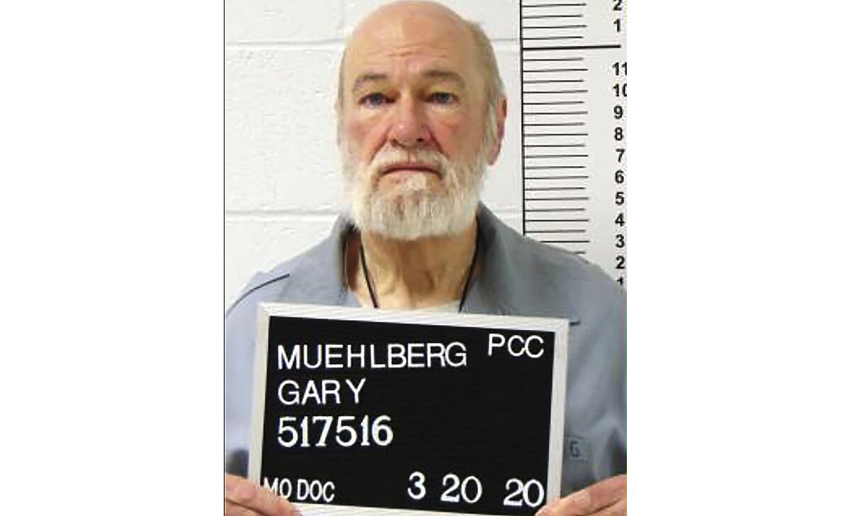 FILE - This March 20, 2020, photo provided by the Missouri Department of Corrections shows Gary Muehlberg. Serial killer Muehlberg, dubbed the “Package Killer,” received two life sentences Tuesday, March 21, 2023, after admitting to killing two women in the St. Louis area more than 30 years ago. (Missouri Department of Corrections via AP, File)