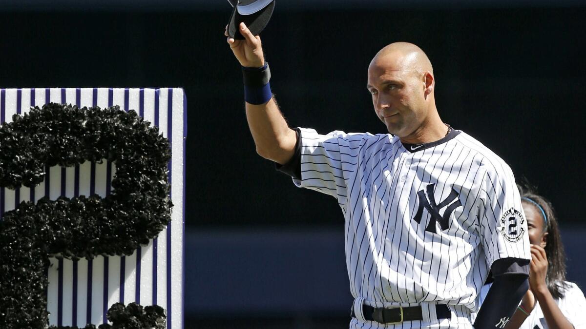 2014 Derek Jeter Retirement Final Season New York Yankees Jersey Captain  Patch