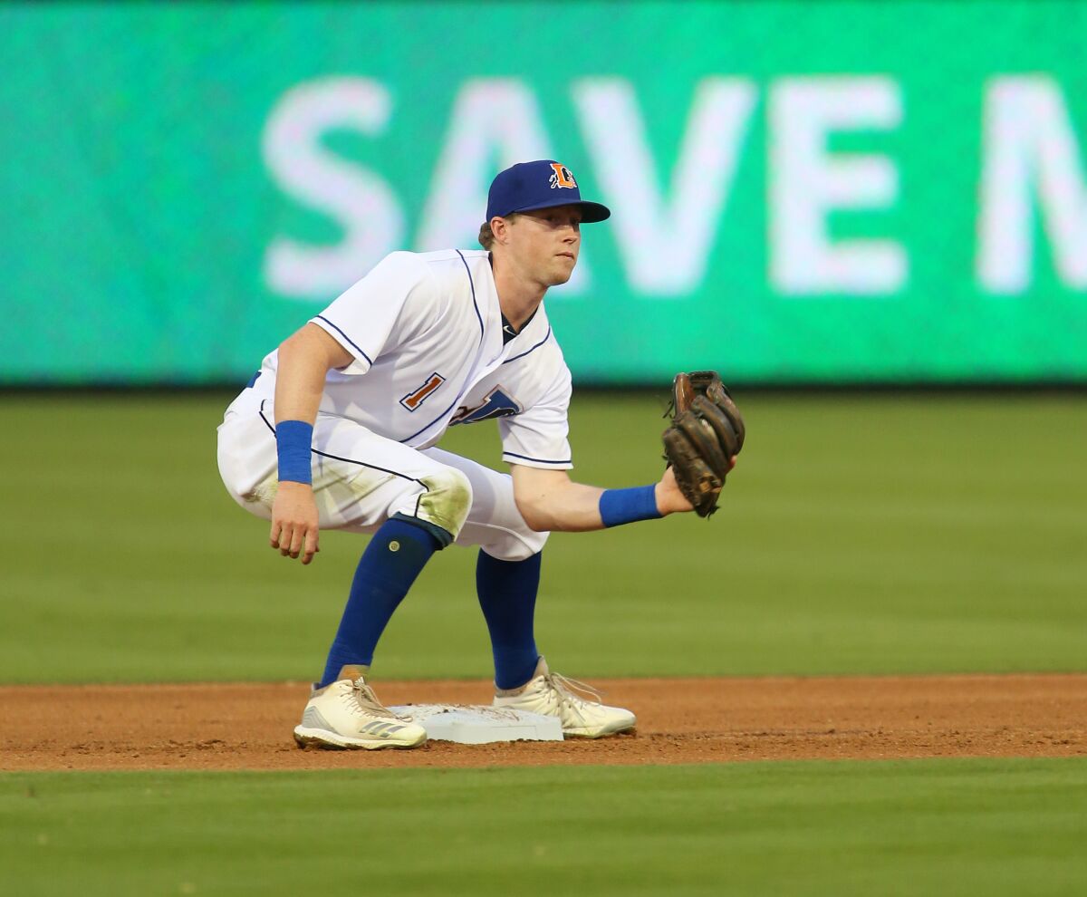 Jake Cronenworth, here playing infield for the Triple-A Durham Bulls, is also a pitcher.