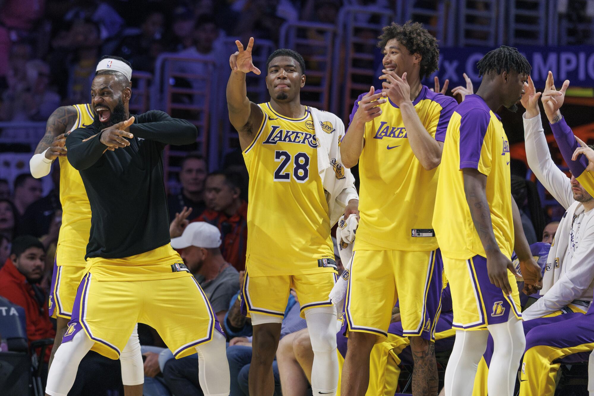 LeBron James exits early as Lakers beat Rockets for No. 3 seed - Los ...