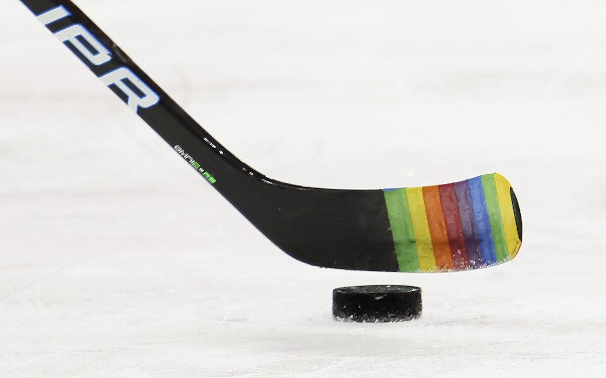 Unwelcome spotlight falls on NHL team Pride night events - The San Diego  Union-Tribune