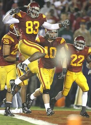 trojans defensive celebration