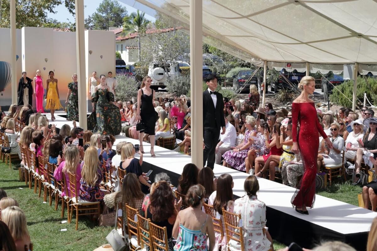 The runway finale at the 2022 Art of Fashion event.