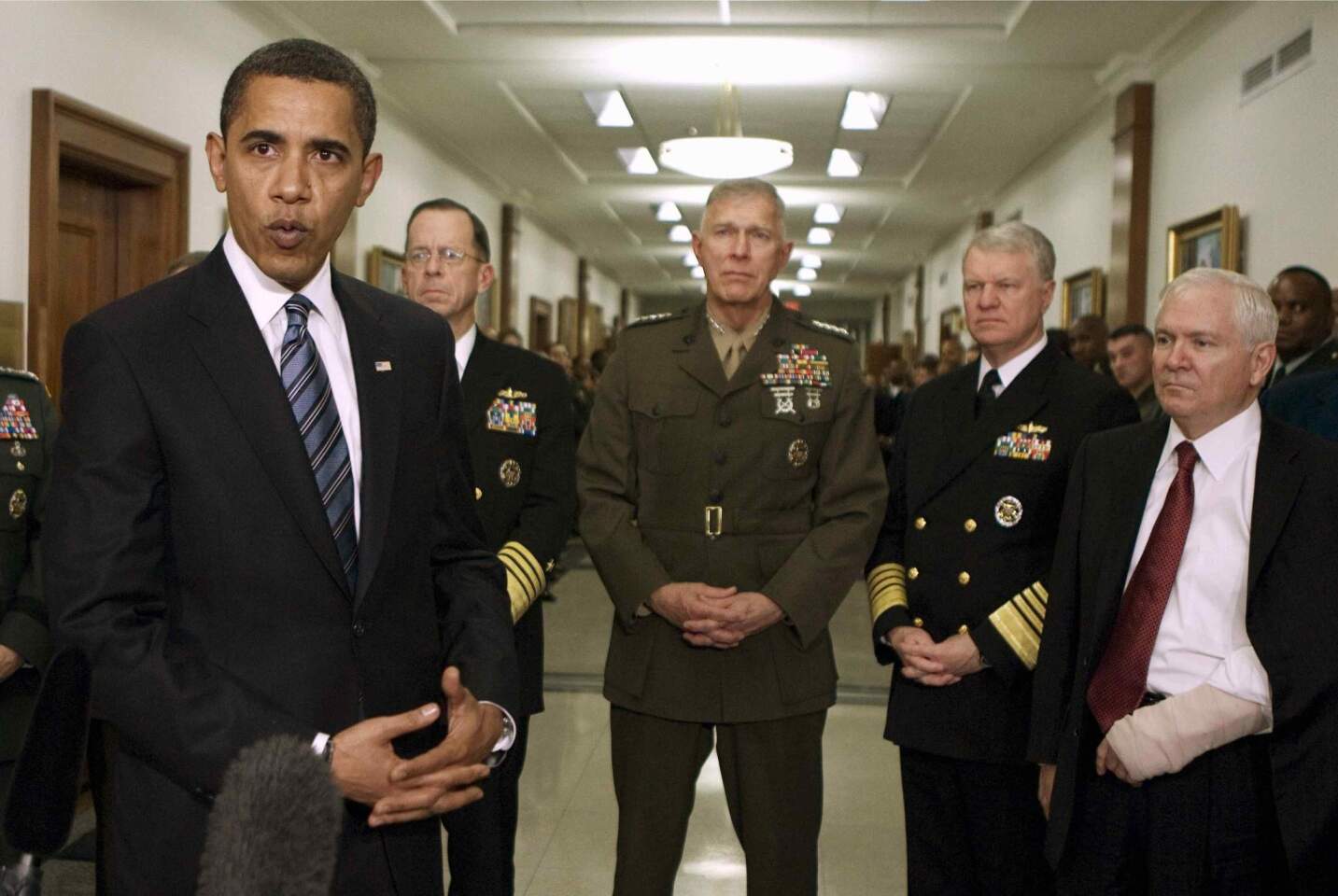 President Obama with Robert Gates