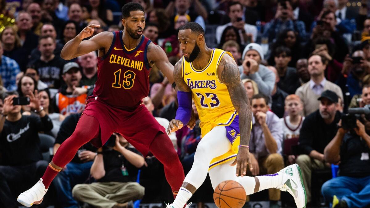 LeBron James shares how much he misses Tristan Thompson after