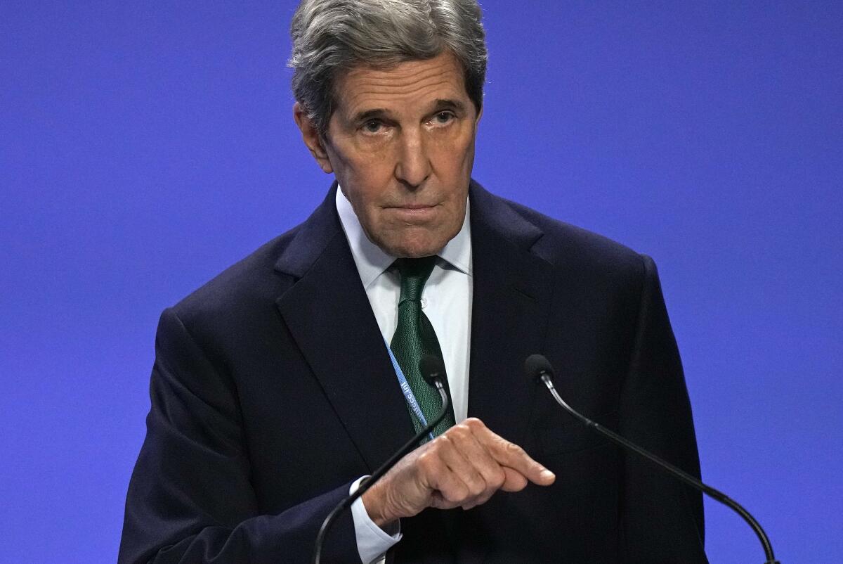 John Kerry, enviado presidencial de Estados Unidos para el clima, en la cumbre climática