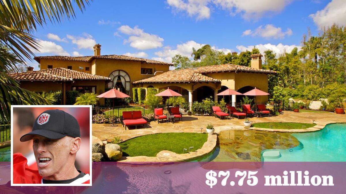 Four-time Pro Bowl quarterback Jeff Garcia eyes a $7.75-million home hand-off in Rancho Santa Fe.