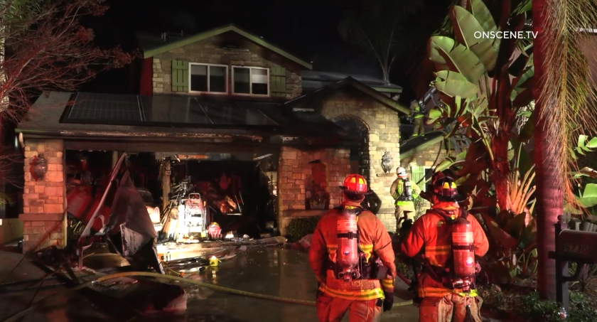A fire that started late Sunday night caused $850,000 in damage to a San Carlos home.