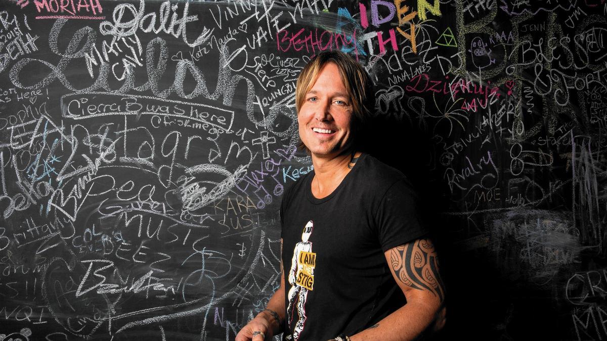 Keith Urban is photographed at East West Studios in Los Angeles on April 1, 2016.