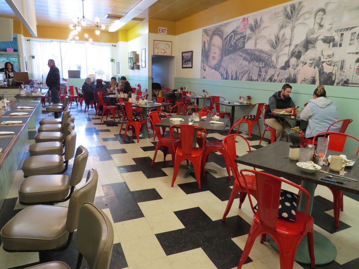 The interior of Rosie's Cafe, which was renovated in January 2019 for an episode of the Food Network TV series "Restaurant: Impossible."