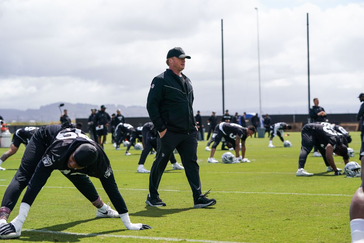 Colorful Oakland Raiders coach Jon Gruden is one of the main draws of the highly anticipated new season of HBO's NFL training camp docuseries "Hard Knocks."