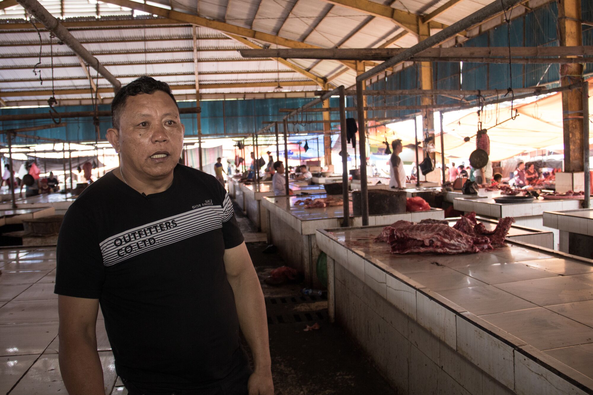 Tomohon, Indonesia, butcher Marthen Wondang