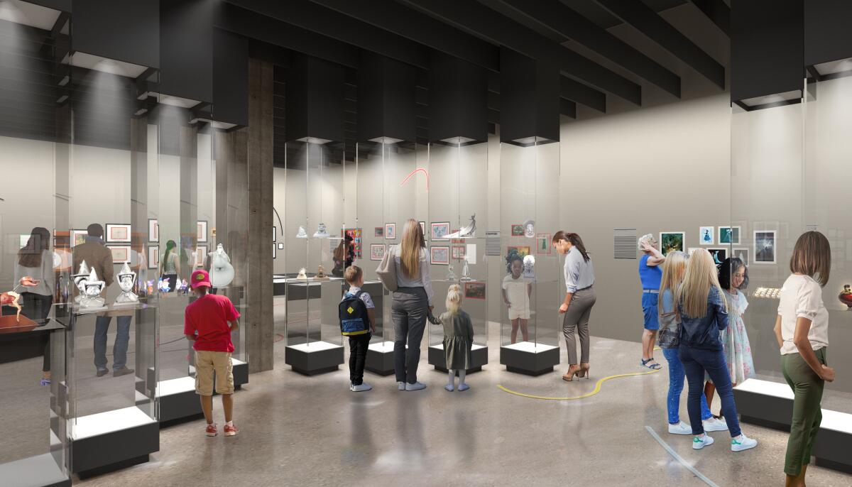 A rendering of the Animation gallery in “Stories of Cinema.”