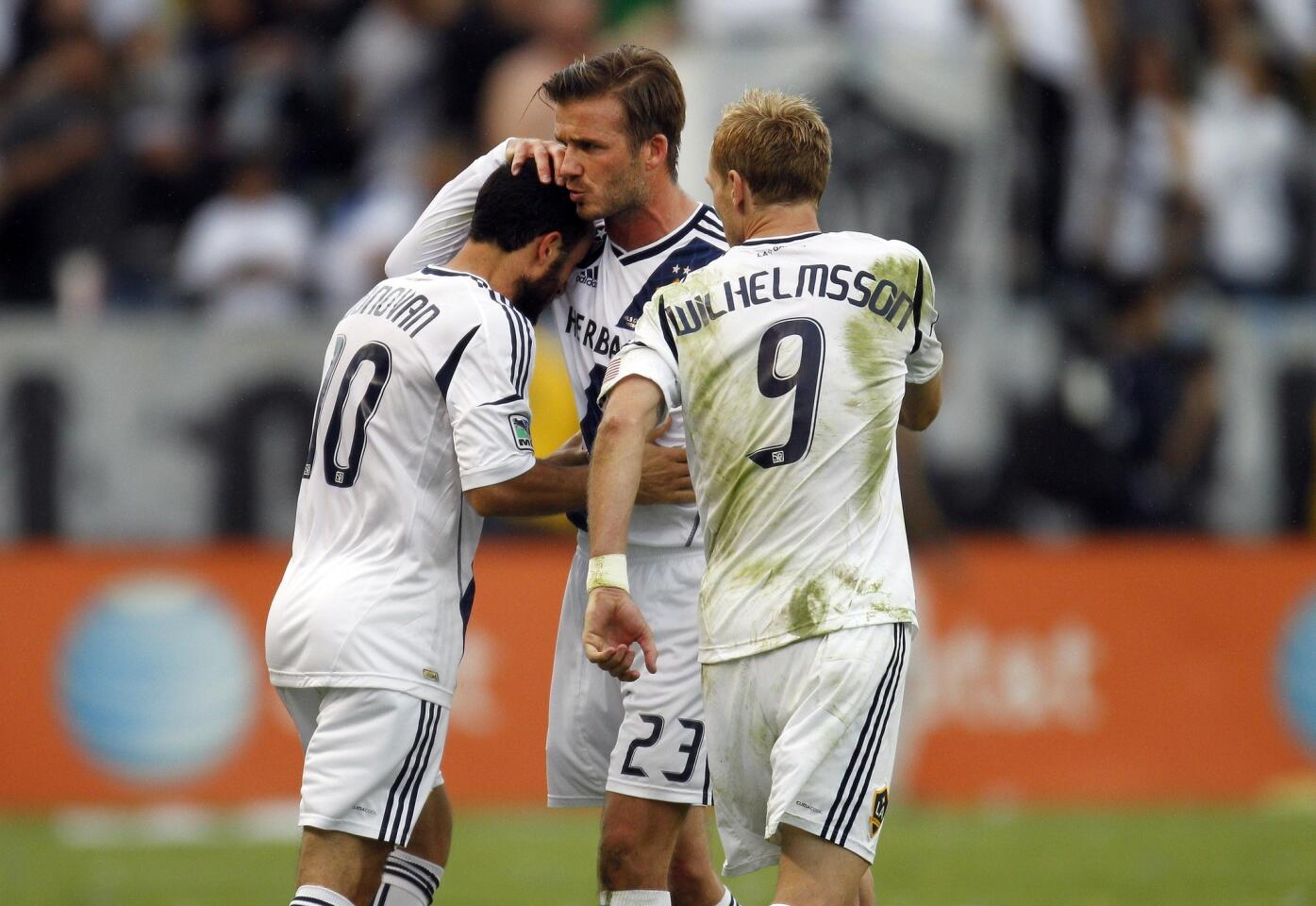 Landon Donovan, David Beckham, Christian Wilhelmsson