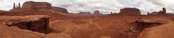 John Ford's Point, which overlooks a panorama of mesas, buttes and spires, might be the most popular viewpoint in Monument Valley Navajo Tribal Park, on the Arizona-Utah border.
