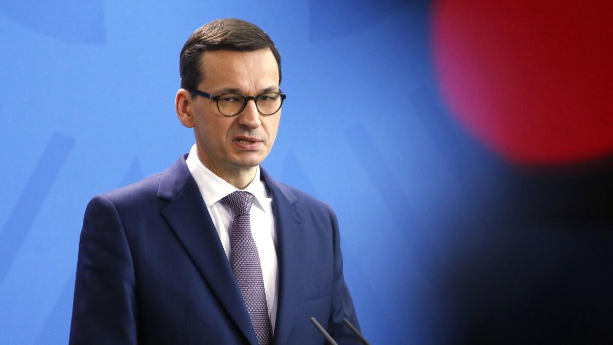 Polish Prime Minister Mateusz Morawiecki.