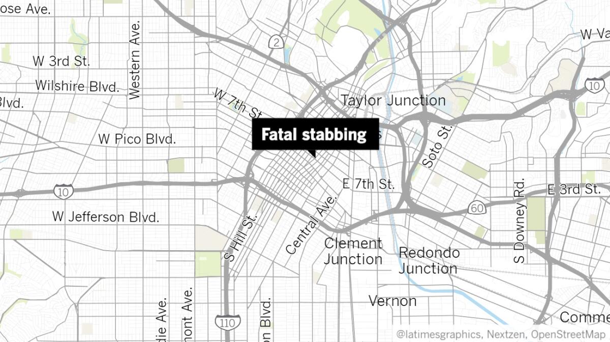  Fatal stabbing at restaurant in downtown Los Angeles 