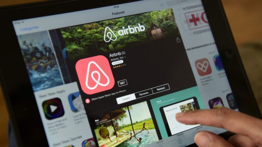 Two lawsuits accuse Airbnb of playing a role in renting several Los Angeles apartments after the tenants were evicted.