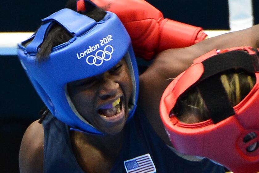 Claressa Shields, shown at the 2012 London Olympics, has advanced to the quarterfinals at the women's World Boxing Championships in Jeju, South Korea.