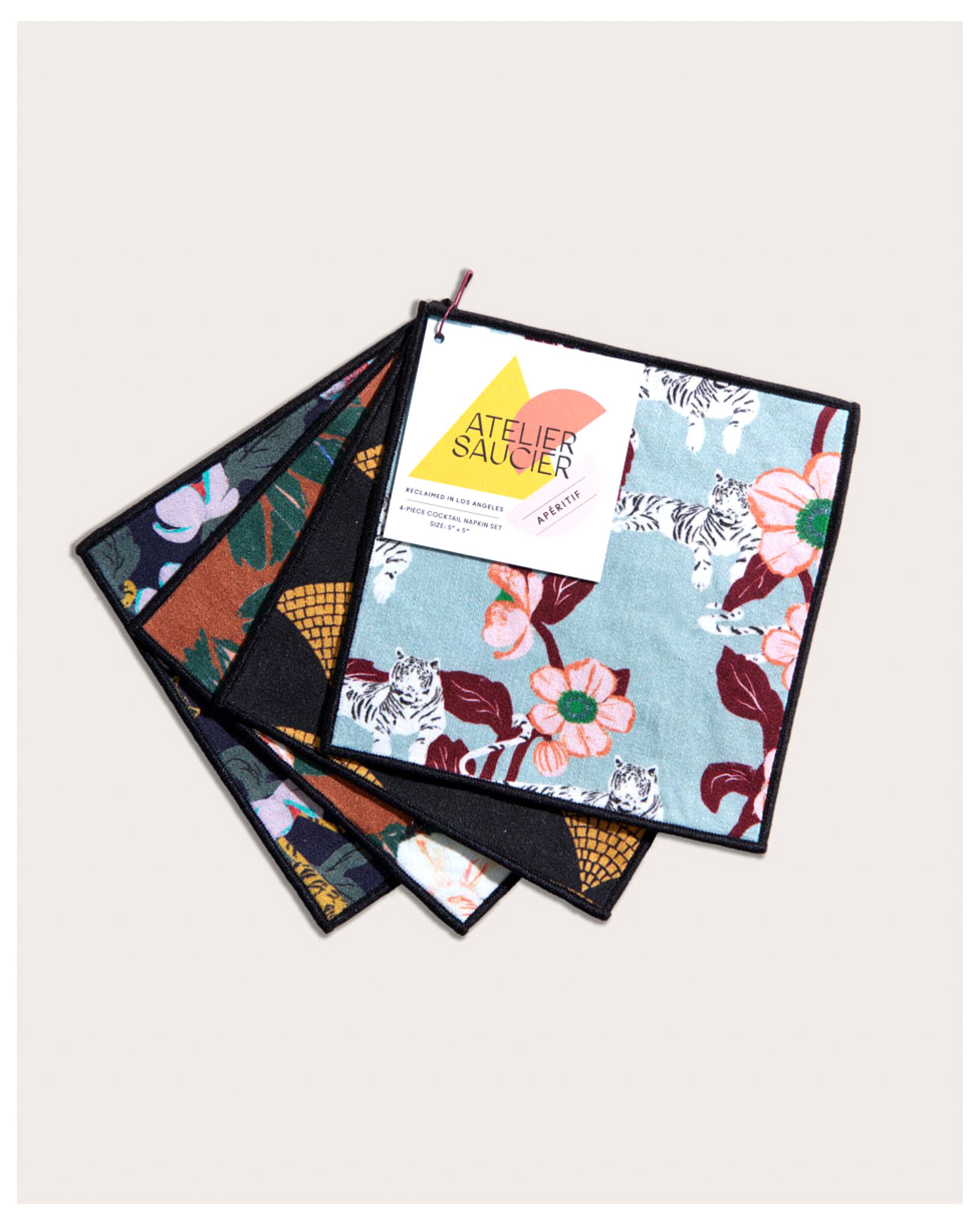 Jungle Book cocktail napkins by Atelier Saucier