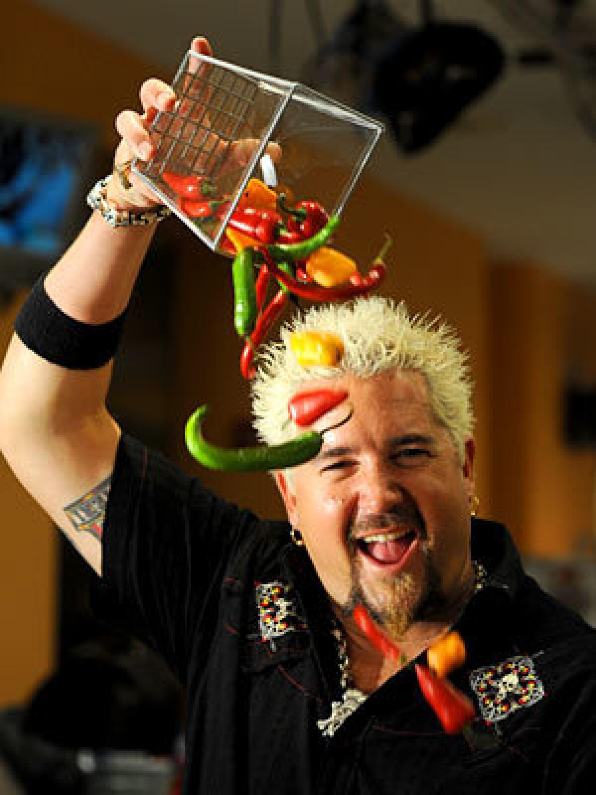 FOOD DUDE: Fieri will cook on stage with a DJ playing music and a mixologist manning a margarita machine.
