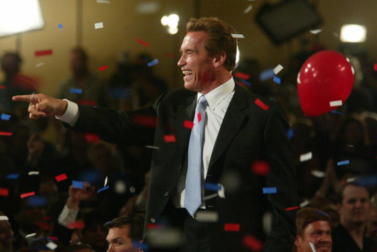 Republicans hoped that electing Arnold Schwarzenegger governor in 2003 would boost the struggling California GOP. That did not happen.