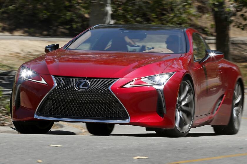 LOS ANGELES, CA-MAY 3, 2018: The Lexus LC500, photographed in Los Angeles on May 3, 2018. (Mel Melcon/Los Angeles Times)