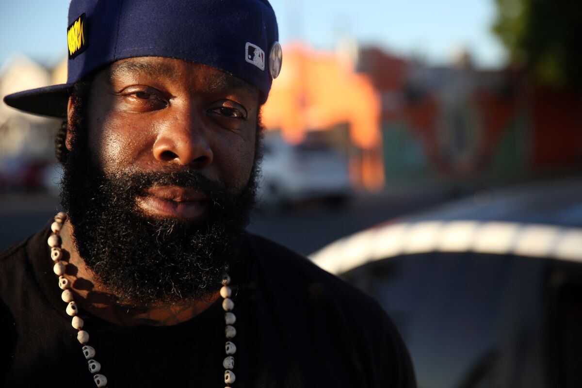 South L.A. resident Bryant Mangum