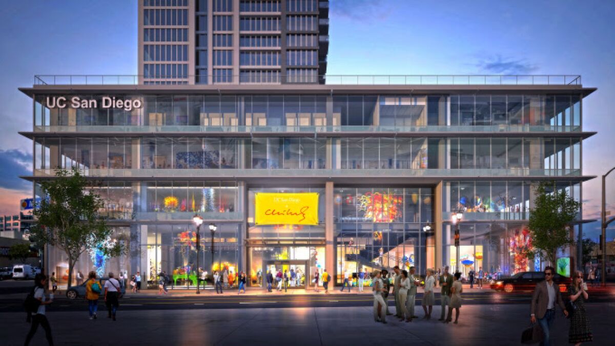 Rendition of UC San Diego @ Park & Market, the University’s new building