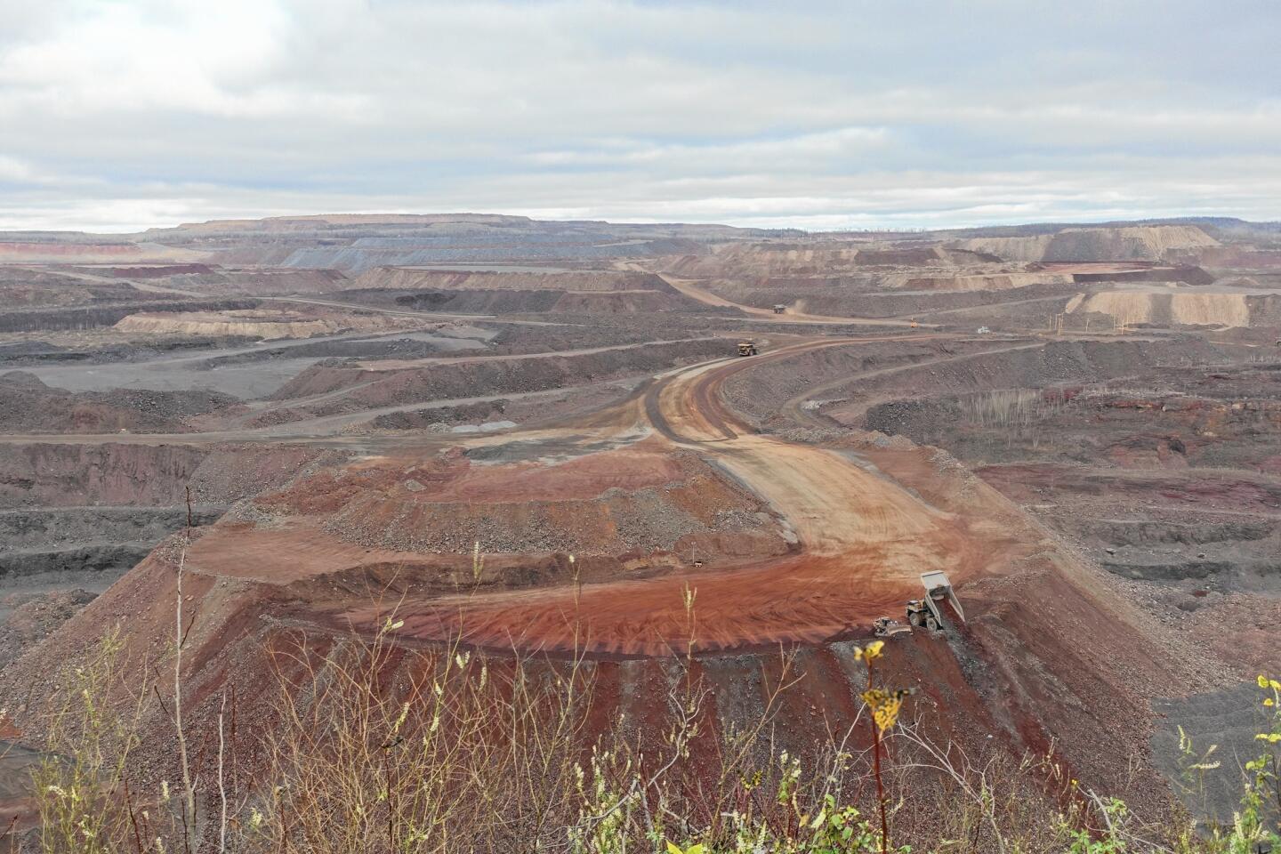 Open-pit iron mine