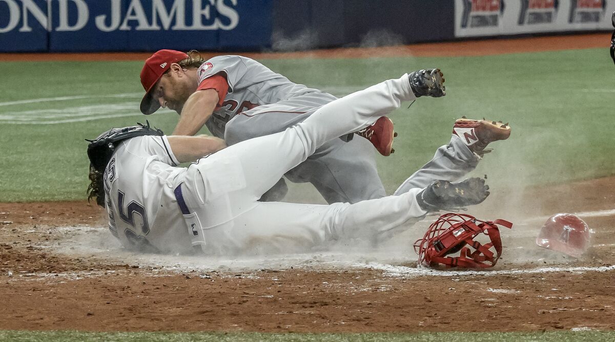 Alex Cobb gave up six runs as the Angels lost their fifth game in a row, falling to the Tampa Bay Rays.