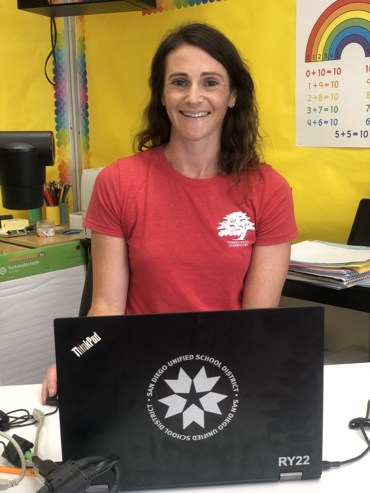 Torrey Pines Elementary School kindergarten teacher Oriana Yarid attended TPES herself when she was a child.