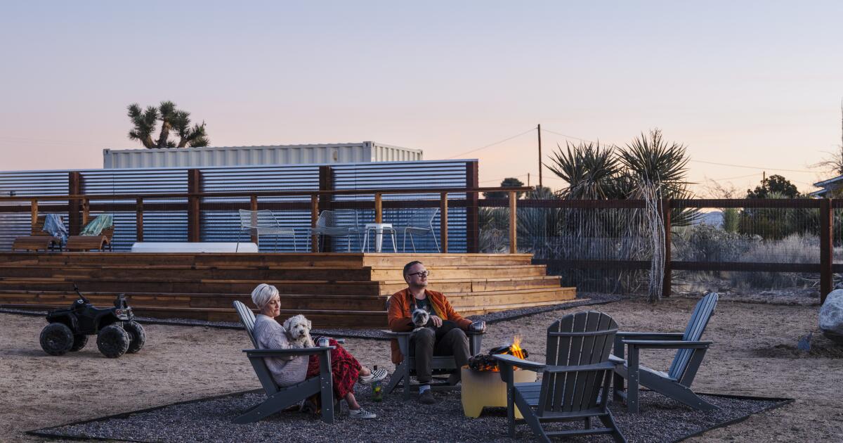 Needing a break from L.A., artists turn a cabin near Joshua Tree into a family escape