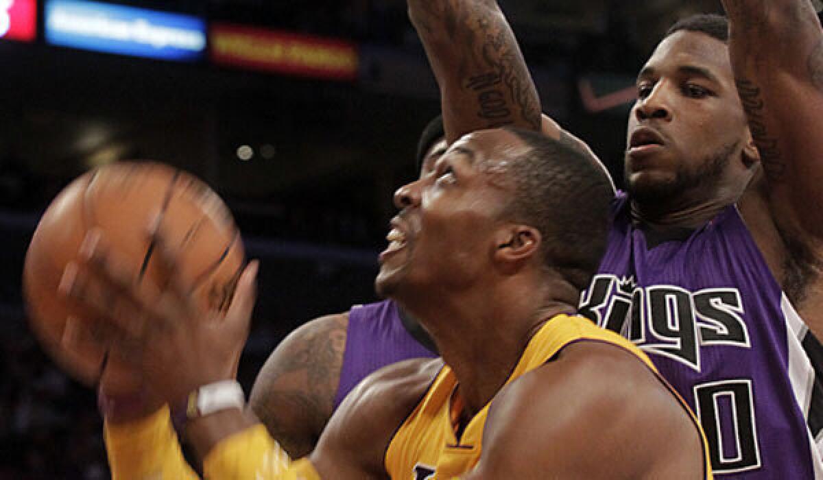 Houston forward Thomas Robinson, shown with the Sacramento Kings in October, might be moved to another team as the Rockets pursue Lakers center Dwight Howard.