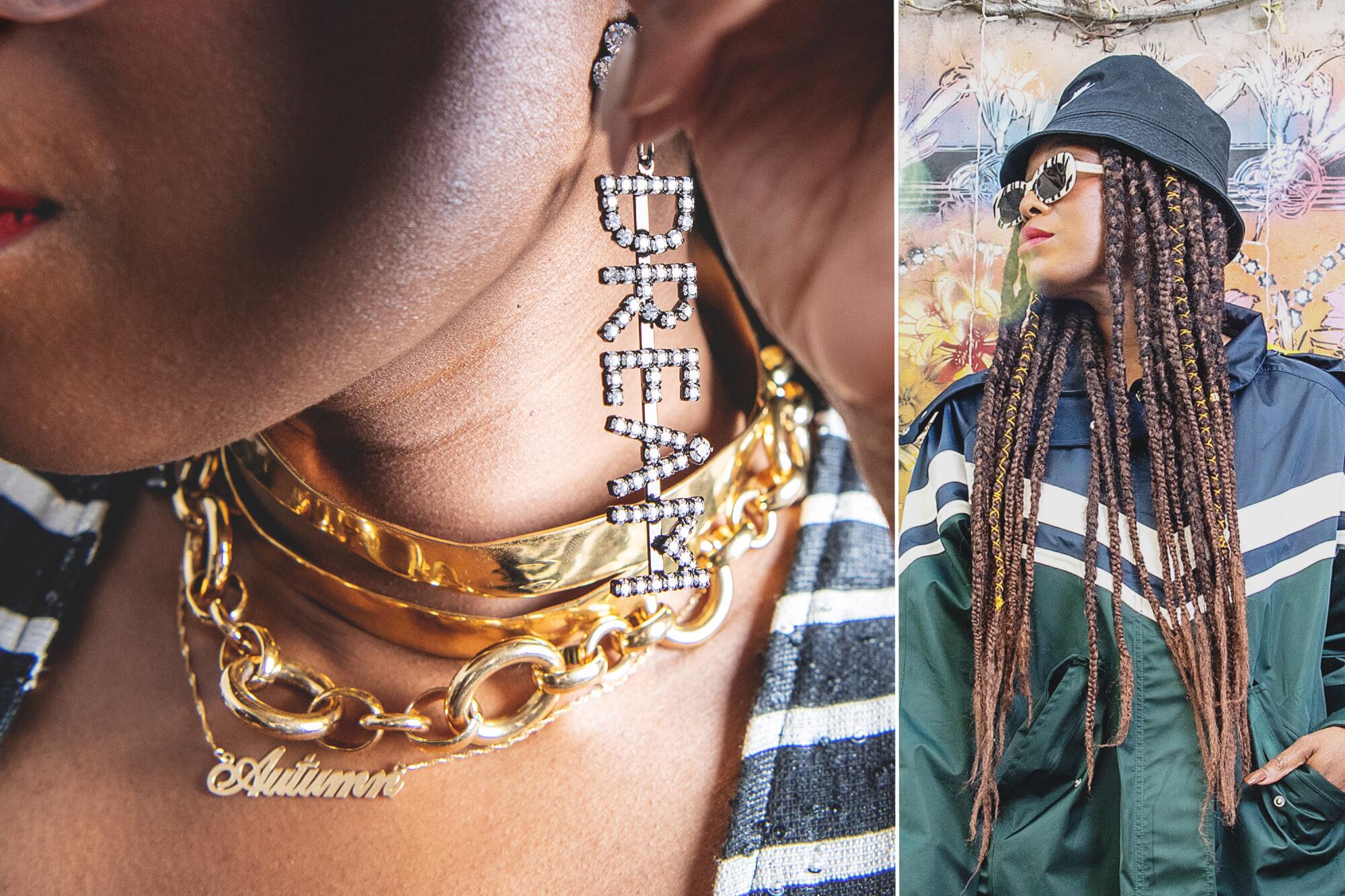 Photos of West Hollywood-based designer Autumn Adeigbo.