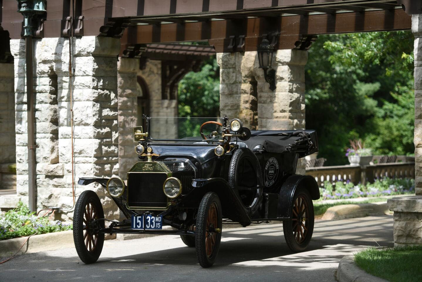 The Model T Touring Car, as it's officially known, is being used to re-create a 1915 journey that Edsel Ford took from Detroit to San Francisco. The road trip began Friday.