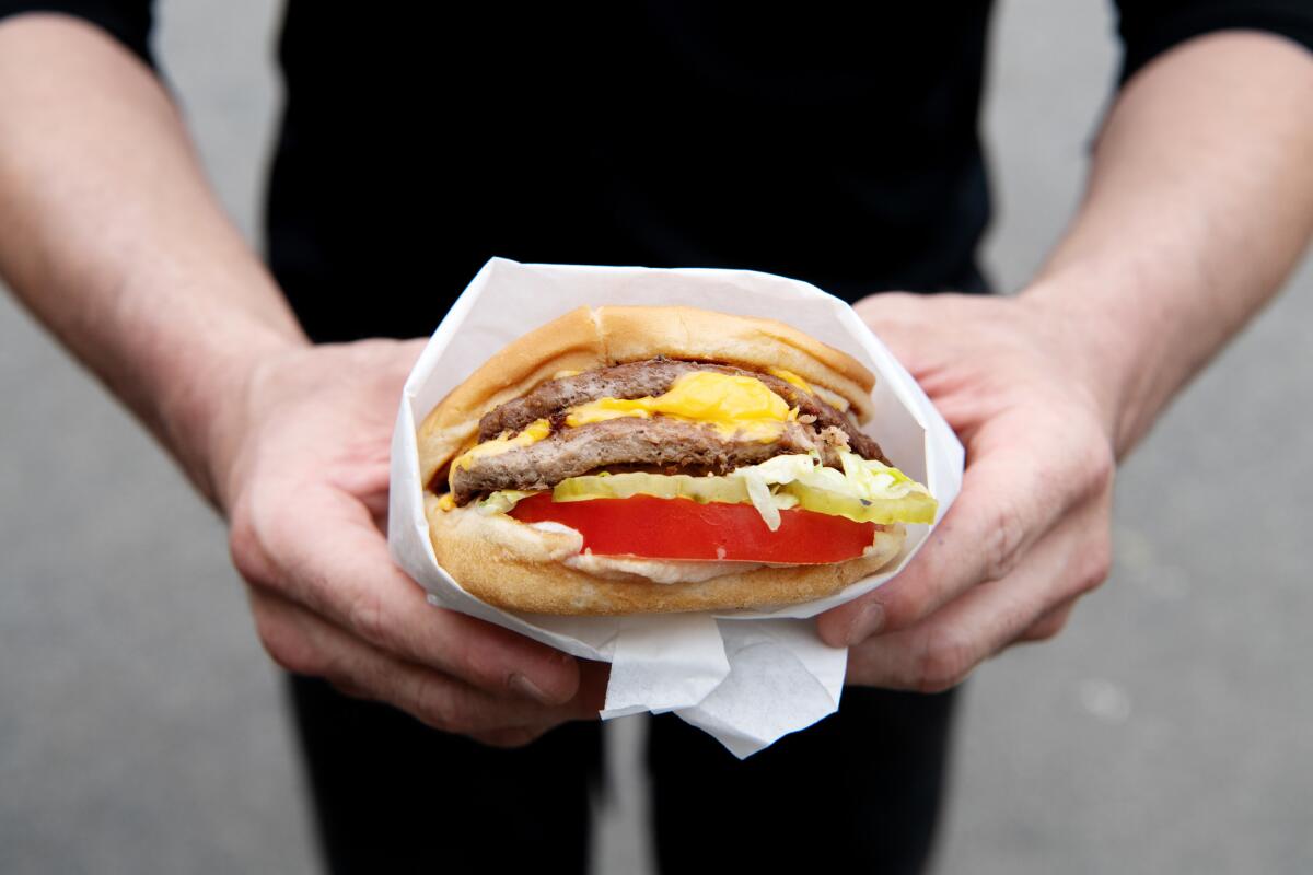 The Double Cheese Burger from Bill's Burgers.