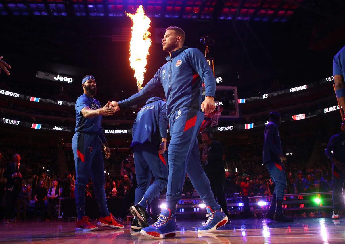 Former Clippers forward Blake Griffin has appeared in just 18 games this season because of knee injuries.