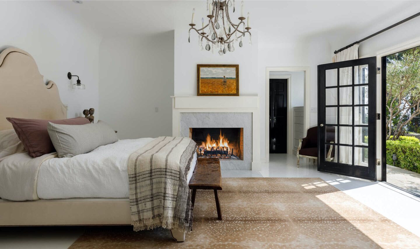 The bedroom.