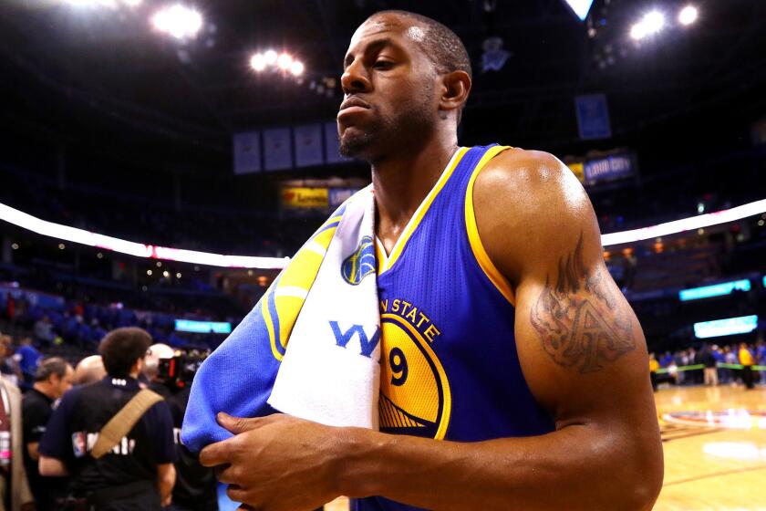 Warriors forward Andre Iguodala is called a "Swiss Army knife" player by teammate Stephen Curry.