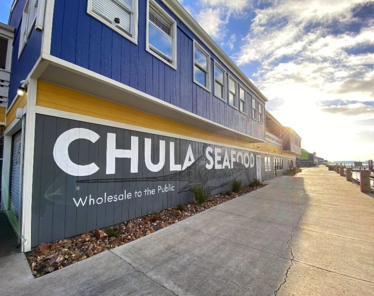 Chula Seafood, a subtenant at Driscoll's Wharf, sells fresh seafood wholesale and is open to the public.