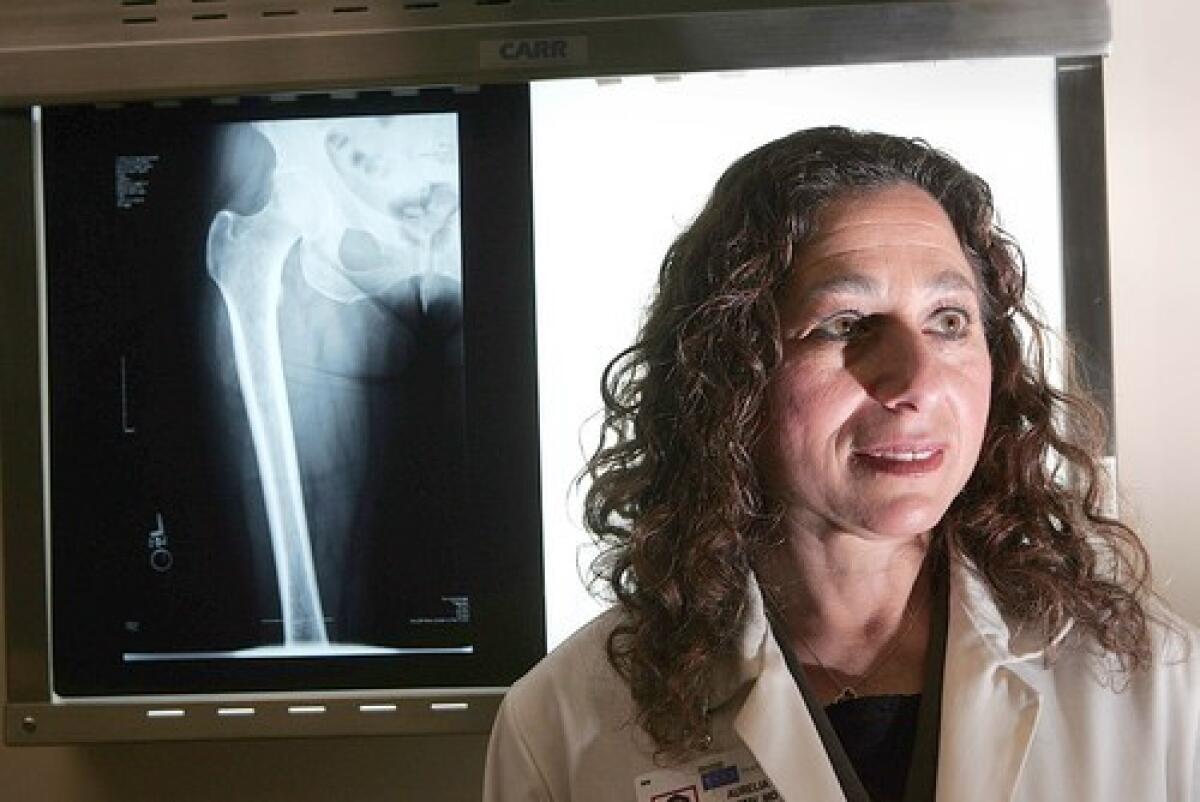 NEUTRAL: Dr. Aurelia Nattiv of UCLA studied track athletes to determine injury risks. She found bone density as a risk factor in both men and women.