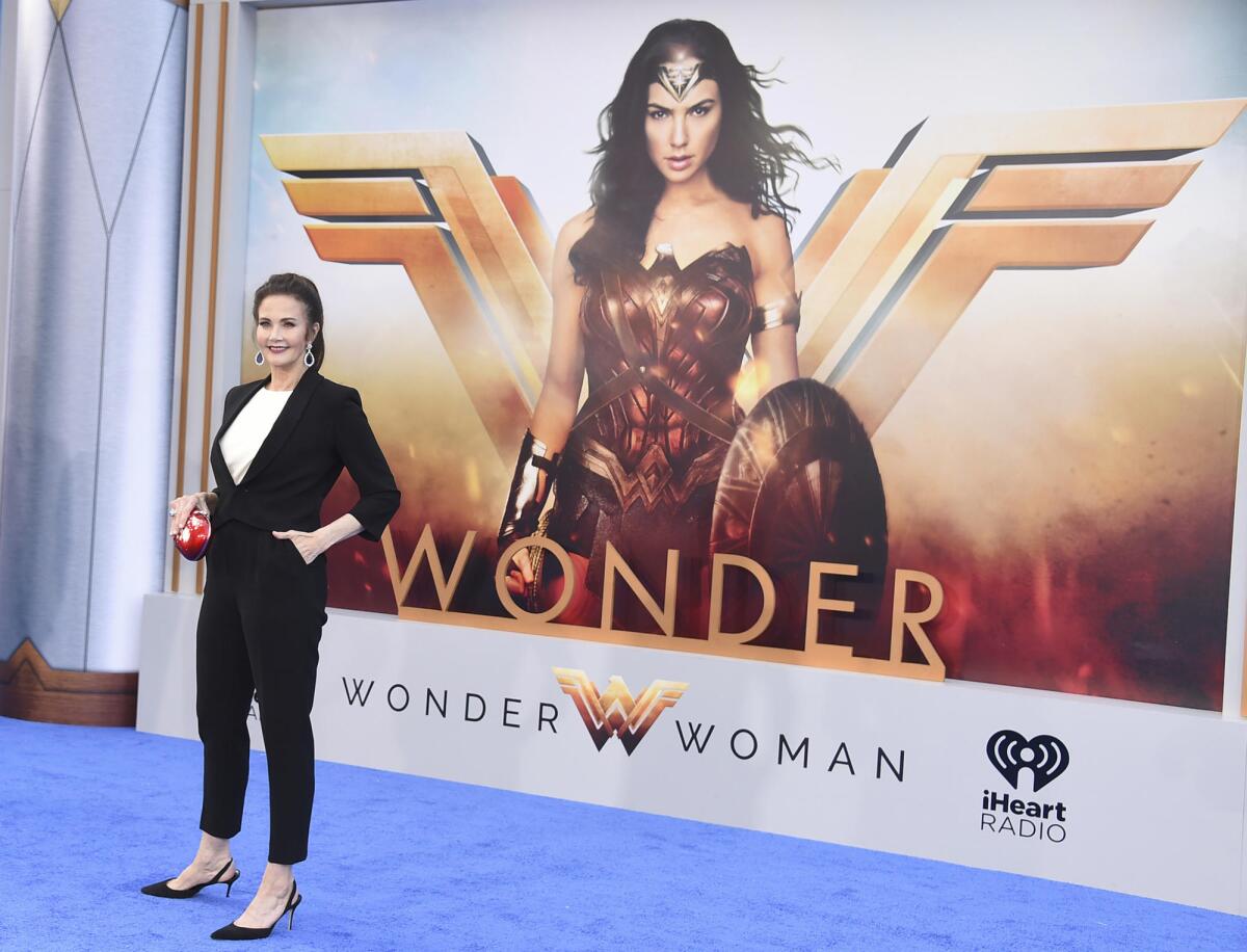 Lynda Carter at the "Wonder Woman" premiere earlier this year.