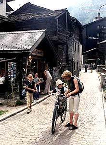 Hinterdorf Street in central Zermatt