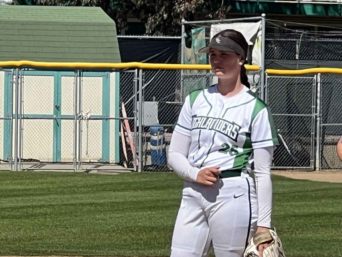 Outstanding sophomore pitcher Addison Moorman of Granada Hills.